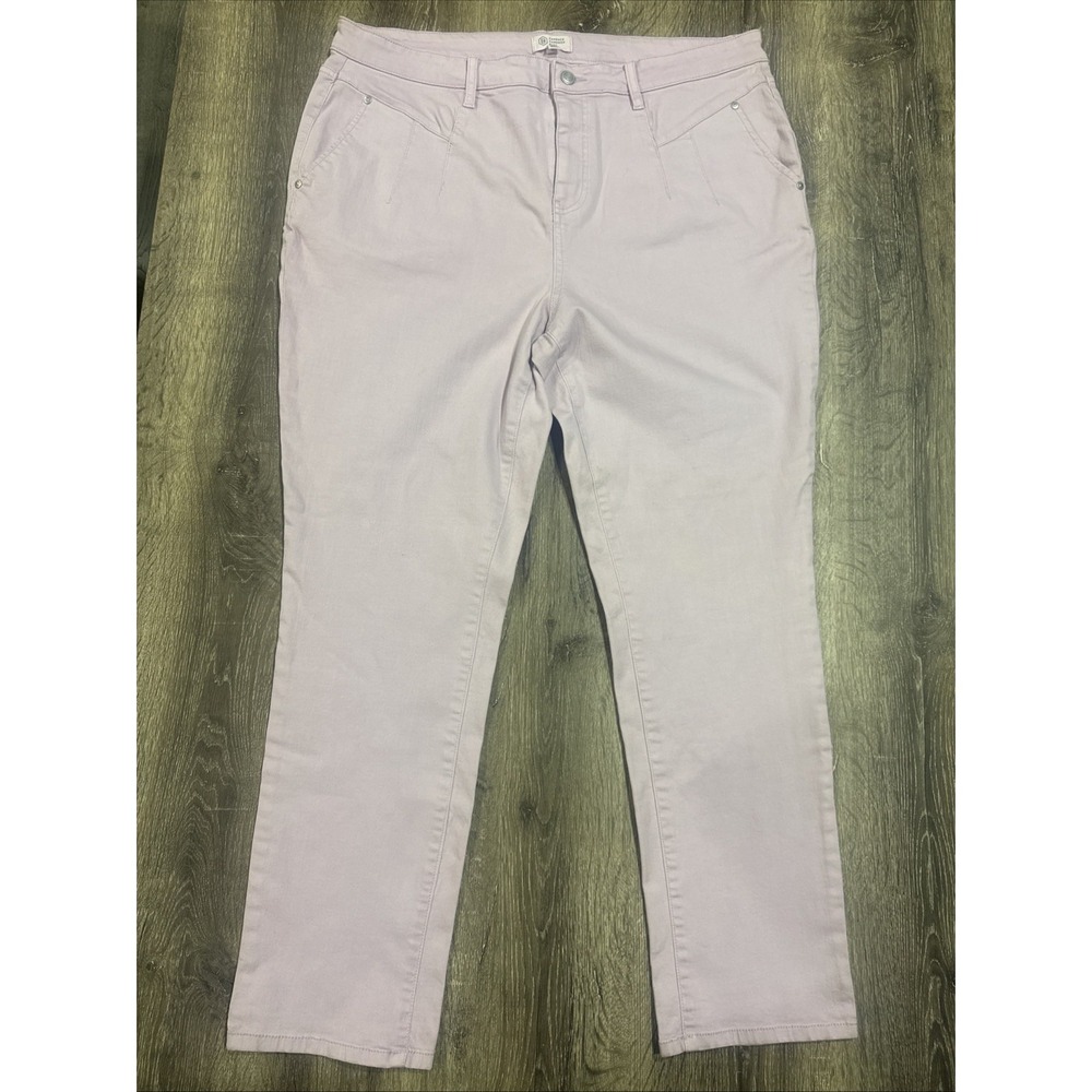 Candace Cameron Bure Jeans High Rise Pacific Denim Light Wash Pink Plus Size 18W